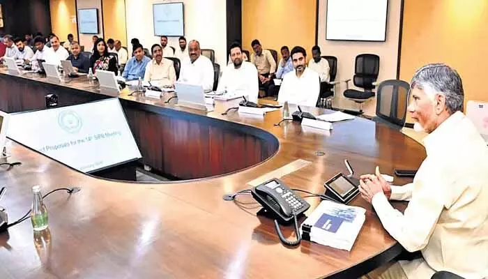 సీఎం అధ్యక్షతన 17వ రాష్ట్రస్థాయి పెట్టుబడుల ప్రోత్సాహక మండలి సమావేశం సీఎం అధ్యక్షతన 17వ రాష్ట్రస్థాయి పెట్టుబడుల ప్రోత్సాహక మండలి సమావేశం