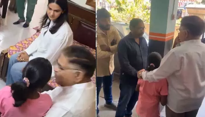 శ్రీతేజ్ ఇంటికి అల్లు అరవింద్, స్నేహారెడ్డి శ్రీతేజ్ ఇంటికి అల్లు అరవింద్, స్నేహారెడ్డి