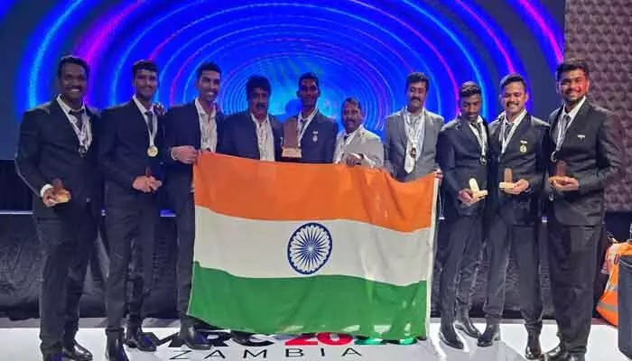 అంతర్జాతీయ మైన్స్ రెస్క్యూ పోటీల్లో సింగరేణికి ప్రథమ బహుమతి అంతర్జాతీయ మైన్స్ రెస్క్యూ పోటీల్లో సింగరేణికి ప్రథమ బహుమతి