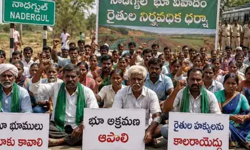 నాదర్‌‌గుల్‌ భూవివాదం.. ఆగని రైతుల పోరాటం