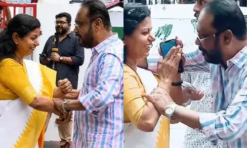 బలవంతపు హగ్! మహిళా ఎమ్మెల్యే పట్ల కాంగ్రెస్ నేత అసభ్య ప్రవర్తన! వైరల్