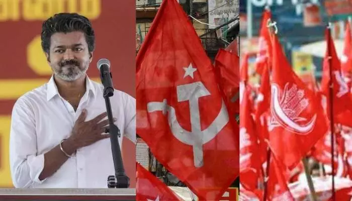 అధికారంలో భాగస్వామ్యం ఇస్తాం.. వామపక్షాలకు టీవీకే బంపరాఫర్ అధికారంలో భాగస్వామ్యం ఇస్తాం.. వామపక్షాలకు టీవీకే బంపరాఫర్