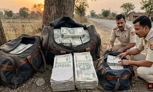 నడిరోడ్డుపై రూ.2.83 కోట్ల లిక్విడ్ క్యాష్.. బ్యాగులు చెక్ చేసిన పోలీసులకు మైండ్‌బ్లాంక్!