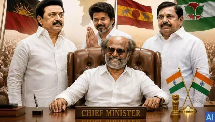 తమిళనాడు సీఎంగా రజనీకాంత్.. సంక్షోభం వేళ సంచలనం! తమిళనాడు సీఎంగా రజనీకాంత్.. సంక్షోభం వేళ సంచలనం!