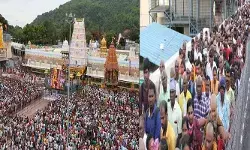 తిరుమలలో కొనసాగుతున్న భక్తుల రద్దీ తిరుమలలో కొనసాగుతున్న భక్తుల రద్దీ