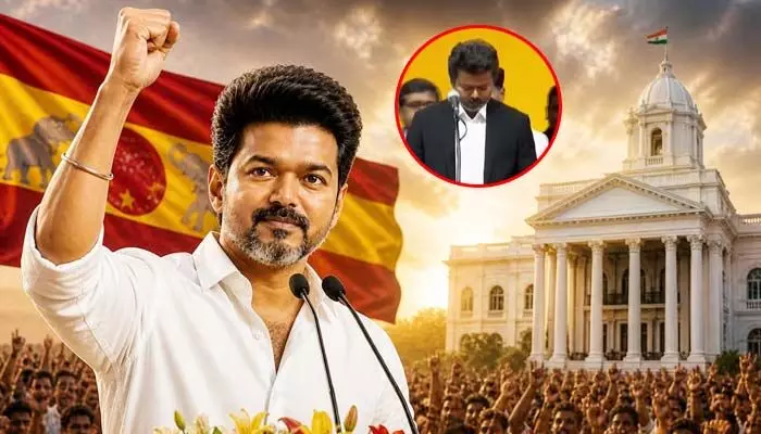 తమిళనాడులో కొలువుదీరిన కొత్త ప్రభుత్వం.. సీఎంగా జోసెఫ్ విజయ్ ప్రమాణస్వీకారం తమిళనాడులో కొలువుదీరిన కొత్త ప్రభుత్వం.. సీఎంగా జోసెఫ్ విజయ్ ప్రమాణస్వీకారం