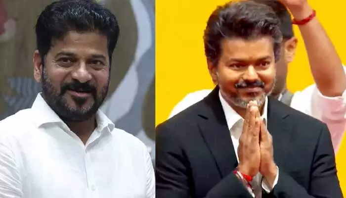 విజయ్ సారథ్యంలో తమిళనాడు కొత్త శిఖరాలను అధిరోహించాలి : సీఎం రేవంత్ రెడ్డి విజయ్ సారథ్యంలో తమిళనాడు కొత్త శిఖరాలను అధిరోహించాలి : సీఎం రేవంత్ రెడ్డి