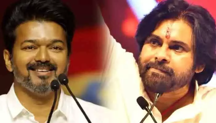 తమిళనాడు సీఎం విజయ్కు పవన్ కల్యాణ్ అభినందనలు తమిళనాడు సీఎం విజయ్కు పవన్ కల్యాణ్ అభినందనలు