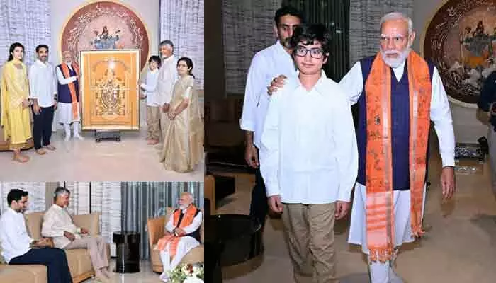 సీఎం చంద్రబాబు మనవడు దేవాన్ష్కు మోడీ అభినందనలు సీఎం చంద్రబాబు మనవడు దేవాన్ష్కు మోడీ అభినందనలు