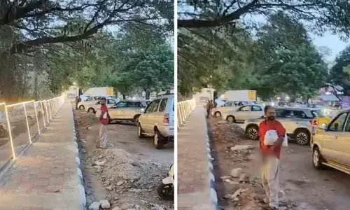 ఇంకేం చేస్తే మారుతారు..? మూత్రవిసర్జన అడ్డుకునేందుకు పెట్టిన అద్దాల ముందే వ్యక్తి నిర్వాకం
