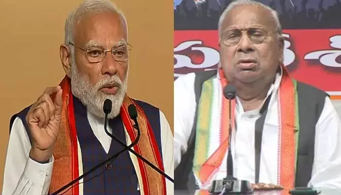 కాంగ్రెస్ను ముస్లిం లీగ్, మావోయిస్టులతో పోలుస్తారా? మోడీపై వీహెచ్ ధ్వజం కాంగ్రెస్ను ముస్లిం లీగ్, మావోయిస్టులతో పోలుస్తారా? మోడీపై వీహెచ్ ధ్వజం