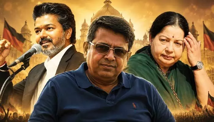 నాటి జయలలిత గురువు!.. ఇప్పుడు విజయ్ ఓఎస్డీ..తలపతి పక్కన చేరిన ఈ సెలబ్రిటీ జ్యోతిష్యుడి కథేంటి? నాటి జయలలిత గురువు!.. ఇప్పుడు విజయ్ ఓఎస్డీ..తలపతి పక్కన చేరిన ఈ సెలబ్రిటీ జ్యోతిష్యుడి కథేంటి?