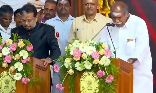 పుదుచ్చేరి ముఖ్యమంత్రిగా ఎన్.రంగస్వామి ఐదోసారి ప్రమాణ స్వీకారం