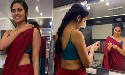 చీరకట్టులో అందాల విందు చేస్తున్న బిగ్‌బాస్ దివి