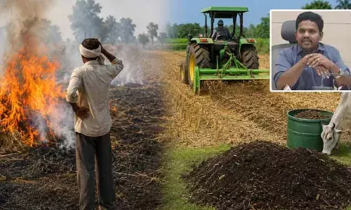పంట అవశేషాల కాల్చివేతపై రూ.5 వేల జరిమానా: వ్యవసాయ శాఖ