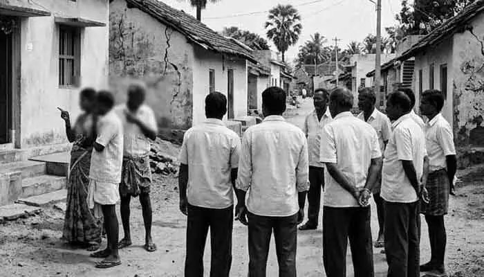 అమానుషం.. 43 కుటుంబాల వెలివేత అమానుషం.. 43 కుటుంబాల వెలివేత