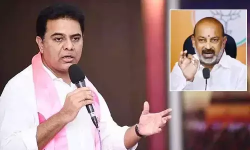 కేంద్ర మంత్రి బండి సంజయ్‌ని బర్తరఫ్ చేయాల్సిందే.. మాజీ మంత్రి కేటీఆర్ డిమాండ్