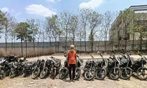 బీ.ఎన్.రెడ్డిన‌గ‌ర్ లో వాహ‌నాల త‌నిఖీల్లో ఘ‌రానా బైకు దొంగ అరెస్ట్