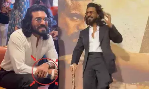 రామ్ చ‌ర‌ణ్ చేతికి గాయం..షాకింగ్ వీడియో వైర‌ల్ !