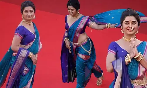 చీర కట్టు.. నుదుటన బొట్టు.. కేన్స్‌లో అదరగొట్టిన భారత నటి