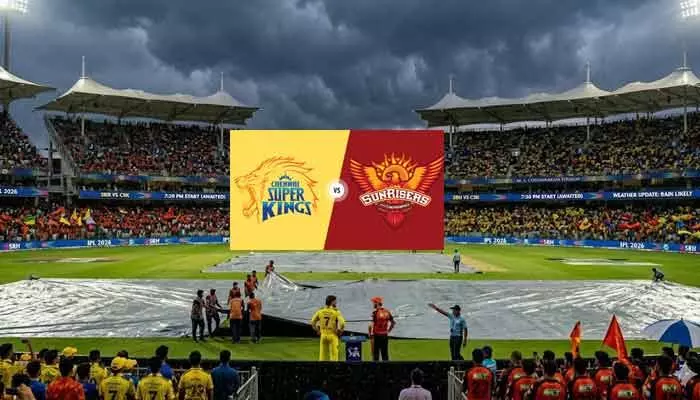 SRH vs CSK మ్యాచ్కు వర్షం ముప్పు.. చెన్నైలో ఈ రాత్రి వర్ష సూచన SRH vs CSK మ్యాచ్కు వర్షం ముప్పు.. చెన్నైలో ఈ రాత్రి వర్ష సూచన
