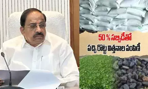 రాష్ట్రంలోని అన్నదాతలకు గుడ్‌న్యూస్.. 50 శాతం డిస్కౌంట్‌తో పచ్చిరొట్ట విత్తనాల పంపిణీ