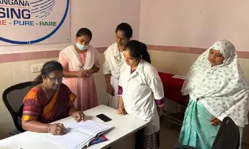 పట్టణ ప్రాథమిక ఆరోగ్య కేంద్రాన్ని తనిఖీ చేసిన  జిల్లా వైద్యారోగ్య శాఖ అధికారి
