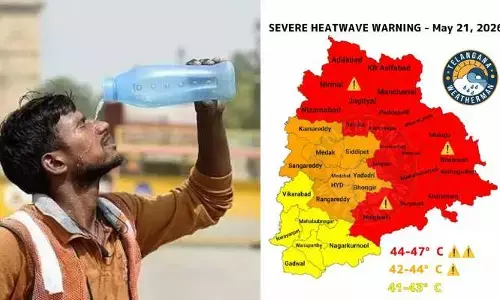 నిప్పుల కొలిమిలా తెలంగాణ.. ఈ జిల్లాలకు రెడ్ అలర్ట్.. 11 దాటితే బయటకు రావొద్దు