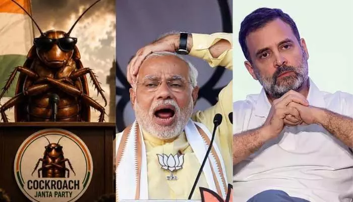 బీజేపీని వెనక్కి నెట్టేసిన కాక్రోచ్ జనతాపార్టీ.. టెన్షన్లో కాంగ్రెస్? బీజేపీని వెనక్కి నెట్టేసిన కాక్రోచ్ జనతాపార్టీ.. టెన్షన్లో కాంగ్రెస్?