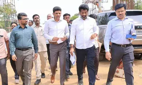 శంకర విలాస్ బ్రిడ్డి పనుల పరిశీలన.. కేంద్రమంత్రి కీలక ప్రకటన