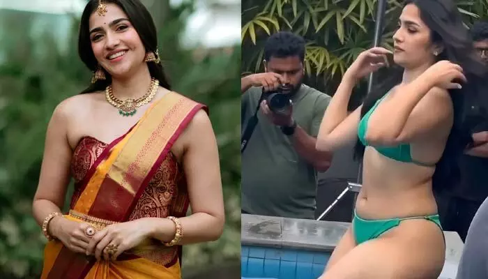 నెట్టింట దుమారం రేపుతున్న రుక్మిణి బికినీ వీడియో.. షాకింగ్ పోస్ట్ షేర్ చేసిన హీరోయిన్ నెట్టింట దుమారం రేపుతున్న రుక్మిణి బికినీ వీడియో.. షాకింగ్ పోస్ట్ షేర్ చేసిన హీరోయిన్