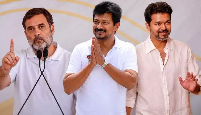 ఇక వారిని మన దరిదాపుల్లోకి రానివ్వొద్దు.. కాంగ్రెస్పై డీఎంకే ఫైర్ ఇక వారిని మన దరిదాపుల్లోకి రానివ్వొద్దు.. కాంగ్రెస్పై డీఎంకే ఫైర్