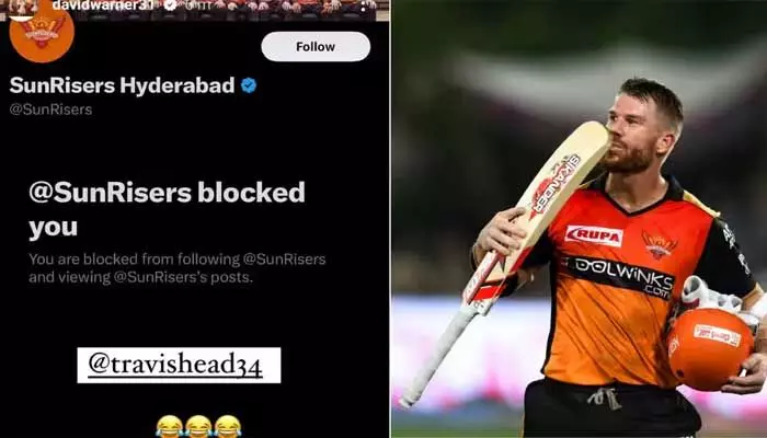 వార్నర్ను బ్లాక్ చేసిన SRH! అభిమానులు ఫైర్ వార్నర్ను బ్లాక్ చేసిన SRH! అభిమానులు ఫైర్