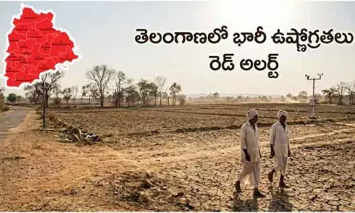 తెలంగాణలో భానుడి ఉగ్రరూపం.. ఉత్తర, దక్షిణ జిల్లాలకు ‘రెడ్ అలర్ట్’