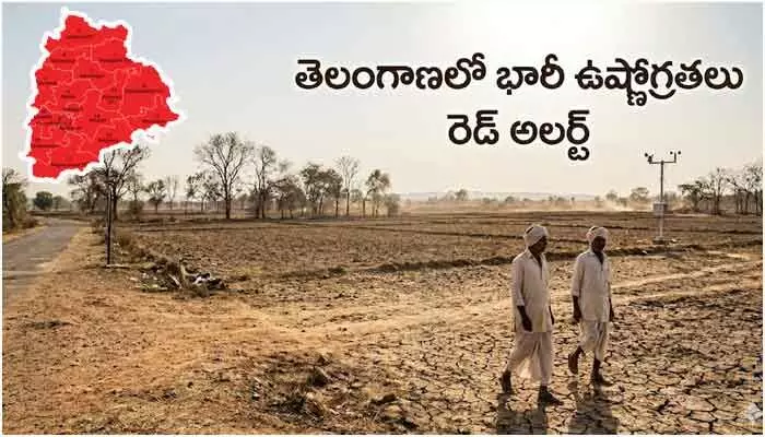 తెలంగాణలో భానుడి ఉగ్రరూపం.. ఉత్తర, దక్షిణ జిల్లాలకు ‘రెడ్ అలర్ట్’ తెలంగాణలో భానుడి ఉగ్రరూపం.. ఉత్తర, దక్షిణ జిల్లాలకు ‘రెడ్ అలర్ట్’