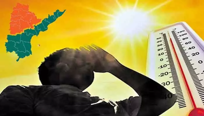 తెలుగు రాష్ట్రాల్లో నిప్పుల కొలిమి.. వడదెబ్బకు ఒక్కరోజే 77 మంది మృతి తెలుగు రాష్ట్రాల్లో నిప్పుల కొలిమి.. వడదెబ్బకు ఒక్కరోజే 77 మంది మృతి