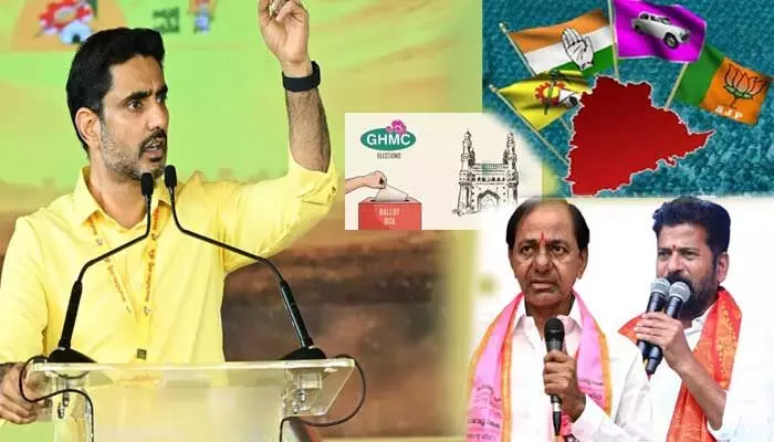 తెలంగాణ రాజకీయాల్లో మళ్లీ యాక్టివ్ మోడ్లోకి టీడీపీ.. మహానాడు వేదికగా నారా లోకేశ్ కీలక వ్యాఖ్యలు తెలంగాణ రాజకీయాల్లో మళ్లీ యాక్టివ్ మోడ్లోకి టీడీపీ.. మహానాడు వేదికగా నారా లోకేశ్ కీలక వ్యాఖ్యలు