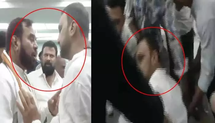 చిచ్చురేపిన ప్రోటోకాల్ రగడ.. ఫిరోజ్ఖాన్పై చేయిచేసుకున్న ఉస్మాన్ హజారీ చిచ్చురేపిన ప్రోటోకాల్ రగడ.. ఫిరోజ్ఖాన్పై చేయిచేసుకున్న ఉస్మాన్ హజారీ