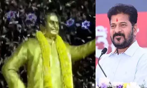 మైత్రీవనంలో ఎన్టీఆర్ విగ్రహాన్ని ఆవిష్కరించిన సీఎం రేవంత్ రెడ్డి