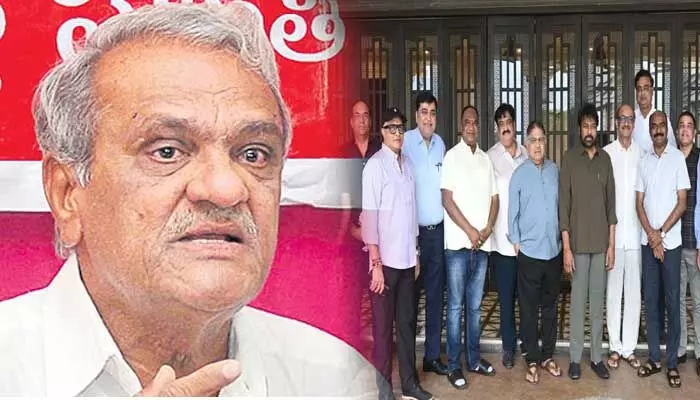 వాటాలు పంచుకోవడం కోసం చర్చించారా?.. చిరంజీవితో ప్రొడ్యూసర్ల సమావేశంపై సీపీఐ నారాయణ ఫైర్ వాటాలు పంచుకోవడం కోసం చర్చించారా?.. చిరంజీవితో ప్రొడ్యూసర్ల సమావేశంపై సీపీఐ నారాయణ ఫైర్