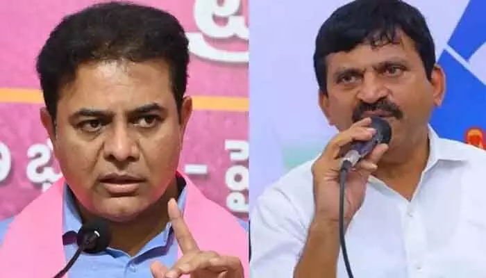 సవాళ్లు చేయడం, పారిపోవడం కాంగ్రెస్ నేతలకు అలవాటే : కేటీఆర్ సవాళ్లు చేయడం, పారిపోవడం కాంగ్రెస్ నేతలకు అలవాటే : కేటీఆర్