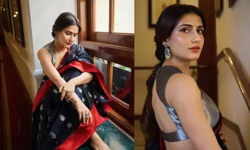 చీర కట్టులో కూల్ స్టిల్స్‌తో ఆకట్టుకుంటున్న ఫాతిమా సనా