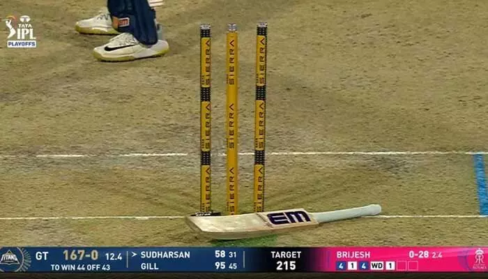 IPL : సాయి సుదర్శన్ మళ్ళీ హిట్ వికెట్ IPL : సాయి సుదర్శన్ మళ్ళీ హిట్ వికెట్