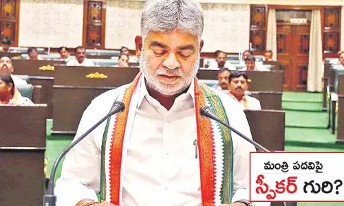 తెలంగాణ పాలిటిక్స్‌లో హాట్ టాపిక్..మంత్రి పదవిపై  స్పీకర్ గడ్డం ప్రసాద్‌ గురి..!
