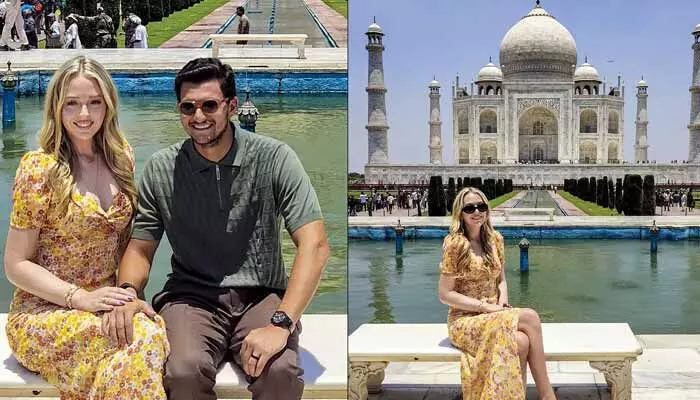 భారత్లో ట్రంప్ కుమార్తె సందడి.. భర్తతో కలిసి తాజ్ మహల్ సందర్శించిన టిఫనీ (ఫోటోలు) భారత్లో ట్రంప్ కుమార్తె సందడి.. భర్తతో కలిసి తాజ్ మహల్ సందర్శించిన టిఫనీ (ఫోటోలు)