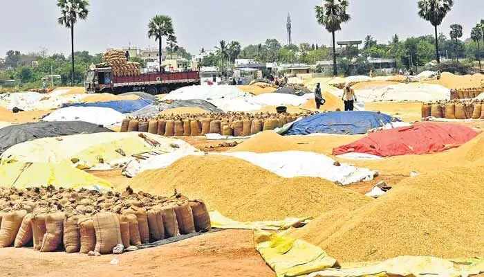 క్వింటాలుకు 19 కిలోల తరుగా..? ఇదేం న్యాయం! క్వింటాలుకు 19 కిలోల తరుగా..? ఇదేం న్యాయం!