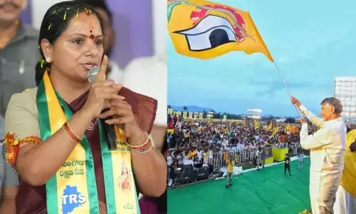 నా పార్టీ జెండాలో అందుకే పసుపు రంగు ఉంది.. కవిత కీలక వ్యాఖ్యలు