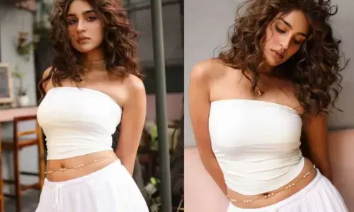 టైట్ వైట్ అవుట్‌ఫిట్‌లో గ్లామర్ షోతో ఆకట్టుకుంటున్న యుక్తి తరేజా