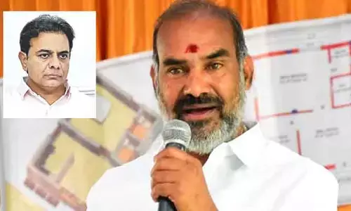 KTR రైతుల విష‌యంలో దుష్ప్రచారం మానుకో: ప్రభుత్వ విప్ ఆది శ్రీనివాస్ కౌంటర్