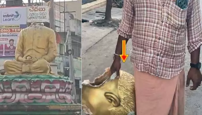 నంద్యాలలో వైఎస్సార్ విగ్రహం ధ్వంసం.. ఉద్రిక్తత నంద్యాలలో వైఎస్సార్ విగ్రహం ధ్వంసం.. ఉద్రిక్తత